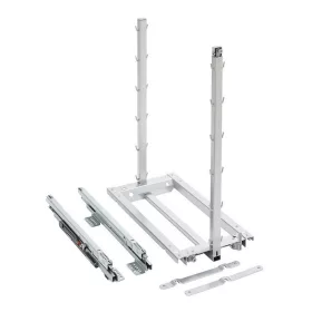   Kesseböhmer DISPENSA junior III vasalat, fenéklapra szerelhető, ezüstszürke, 400 mm