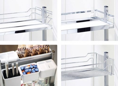 Kesseböhmer DISPENSA junior III vasalat, fenéklapra szerelhető, ezüstszürke, 500 mm