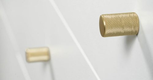 VIEFE graf gomb fogantyú, Szálcsiszolt L24, 17,5 (átmérő)mm