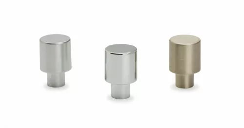 VIEFE one gomb fogantyú, Csiszolt nikkel Z23, 15 (átmérő)mm