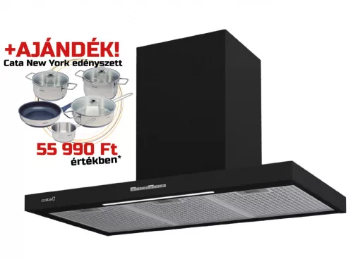 CATA páraelszívó sygma 9010 bk + cata new york edényszett