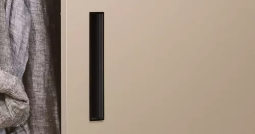 VIEFE cubic süllyesztett fogantyú, Matt fekete ZM2, 160mm