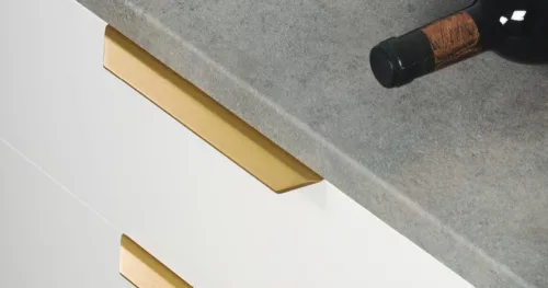 VIEFE vann 64mm fogantyú, Eloxált fényes L02, 100mm