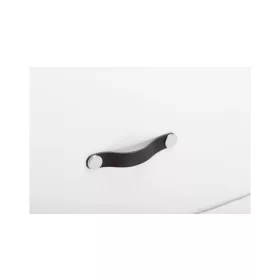   VIEFE flexa 128mm fogantyú, Fekete bőr + polírozott króm P9901, 150mm