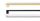 VIEFE graf2 589-1178mm fogantyú, Sötét sárgaréz L291, 1200mm