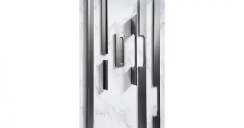 VIEFE peak 1120mm fogantyú, Szálcsiszolt L24, 1150 (aszimmetrikus markolat elhelyezés)mm