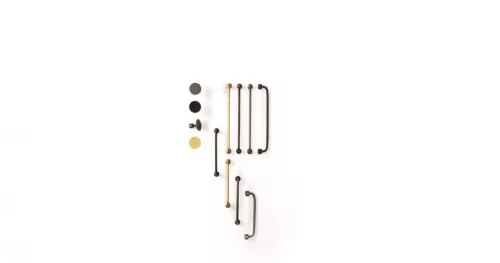 VIEFE floid 192mm fogantyú, Matt fekete ZM2, 207,6mm