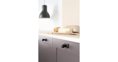 VIEFE firm gomb fogantyú, Texturált fekete ZM22, 45,8mm