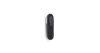 VIEFE oblong gomb fogantyú, Fekete bőr + polírozott króm P9901, 70mm