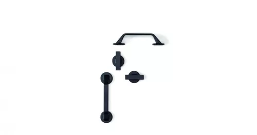 VIEFE oto gomb fogantyú, Texturált fekete ZM22, 60mm