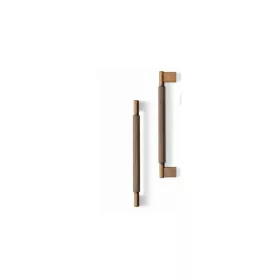 VIEFE arpa 192mm fogantyú, Rusztikus sárgaréz L623, 214mm