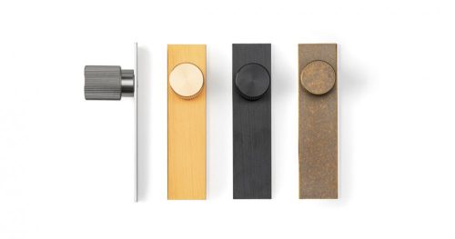 VIEFE arpa talpas gomb 22mm fogantyú, Szálcsiszolt L24, 25mm