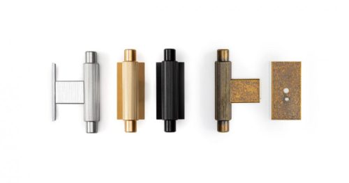 VIEFE arpa talpas gomb fogantyú, Rusztikus sárgaréz L623, 70mm