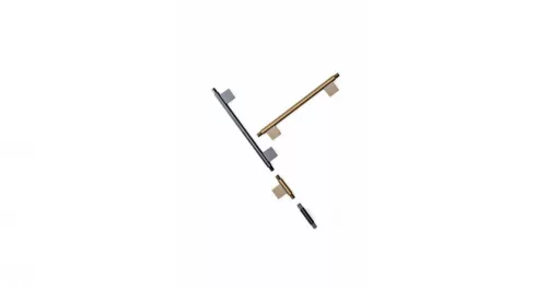 VIEFE prisma gomb fogantyú, Rusztikus sárgaréz Z623, 78mm