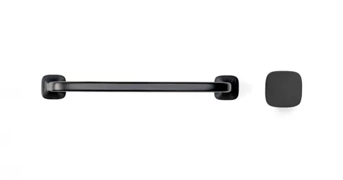 VIEFE quart big gomb fogantyú, Matt fekete ZM2, 34mm