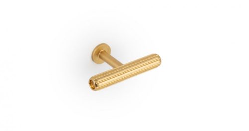 VIEFE rille mini gomb fogantyú, Csiszolt sárgaréz L291, 55mm
