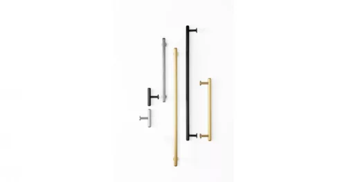 VIEFE rille mini 160mm fogantyú, Csiszolt sárgaréz L291, 190mm