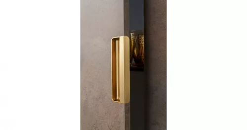 VIEFE moule bemarható fogantyú, Csiszolt sárgaréz Z618, 154mm