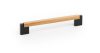 VIEFE duo mini 160mm fogantyú, Csiszolt láva szürke - Tölgy   NM2716, 194,6mm