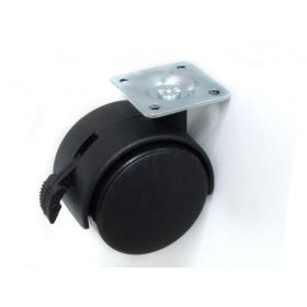   FOREST BELTÉRI BÚTORGÖRGŐ 06107 , 50 mm, 30 kg, fekete, talpas