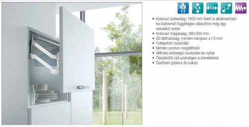 FOREST HAFELE PÁRHUZAMOSAN FELNYÍLÓ VASALAT 372.33.7, 2,0-3,8 kg