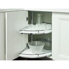   FOREST KCM660TF FÉLKÖR KOSÁR GARNITÚRA, króm-fehér, 668 x 645/720 x 371 mm