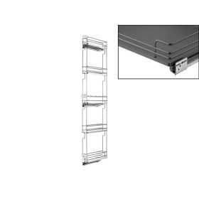   FOREST ELQGM155SX polcrendszer, oldallapra szerelhető, balos, antracit