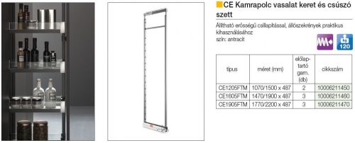 FOREST CE KAMRAPOLC VASALAT, antracit, 120 kg, 1070/1500 x 487 mm