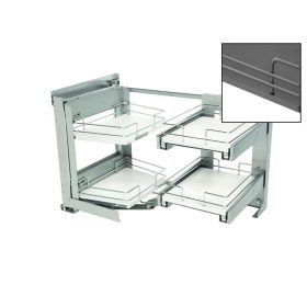   FOREST SMACE45DX SAROKSZEKRÉNYBE SZERELHETŐ, jobbos, 845 x 568 x 489 mm, króm-fehér, Jobbos
