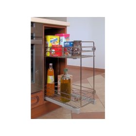   FOREST 2102SY polcrendszer, 2 részes, csillapított, részleges kihúzású, króm, 235 x 535 x 430 mm