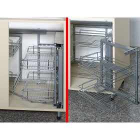   FOREST E4213 SAROKVASALAT, csillapított, 860 × 530 × 520 mm, króm-szürke