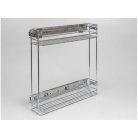   FOREST 24250 polcrendszer, oldallapra szerelhető, króm, 110 x 490 x 470 mm