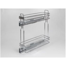   FOREST HFR200 polcrendszer, oldallapra szerelhető, 151 x 545 x 468 mm, króm