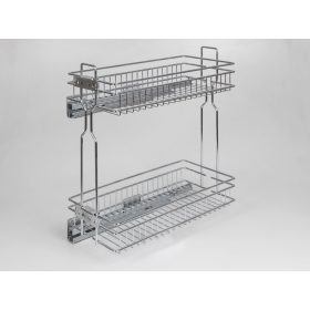   FOREST HFR300 polcrendszer, oldallapra szerelhető, 220 x 545 x 468 mm, króm