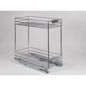   FOREST 24270.300 POLC, fenéklapra szerelhető, 2 részes, teljesen kihúzható, 245 x 510 x 475 mm, króm