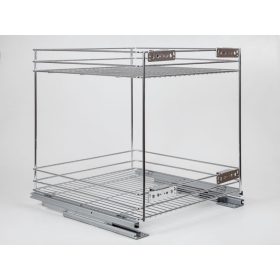   FOREST 24271.500 POLC, fenéklapra szerelhető, 2 részes, teljesen kihúzható, 445 x 510 x 475 mm, króm