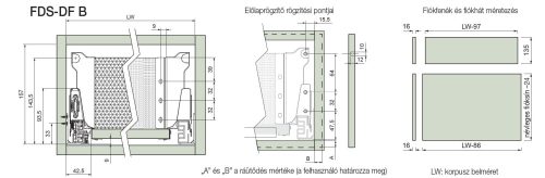 FOREST FDS DUPLAFALÚ FÉM FIÓKOLDAL FDS-DF B , 40 kg, szürke, 500 mm