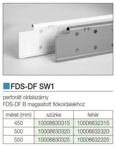 FOREST FDS-DF SW1 oldalszárny SZÜRKE