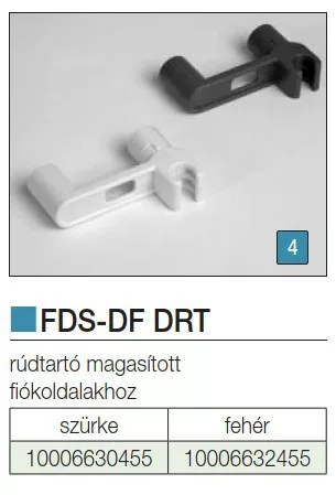 FOREST FDS-DF DRT dupla rúdtartó SZÜRKE