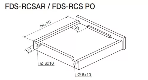 FOREST FDS-RCSAR RÉSZLEGESEN KIHÚZHATÓ rejtett fiókcsúszó