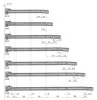 FOREST FDS-FF 86mm fém fiókoldal — 350mm