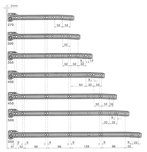 FOREST FÉM FIÓKOLDAL FDS-FF , 25 kg, 150 mm, fehér, 300 mm