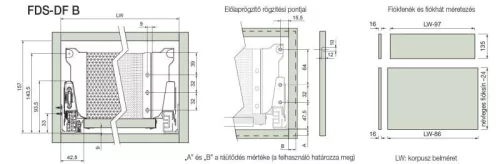 FOREST FÉM FIÓKOLDAL FDS-DF B MAGASÍTOTT, 40 kg, fehér