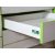 FOREST FDS DUPLAFALÚ FÉM FIÓKOLDAL FDS-DF N, 500 mm, 40 kg, fehér