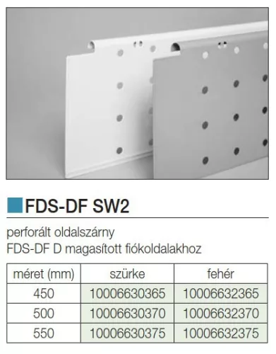 FOREST FDS-DF SW2 oldalszárny FEHÉR — 500mm