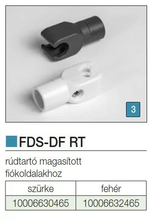 FOREST FDS-DF RT rúdtartó FEHÉR