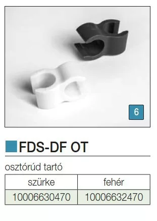 FOREST FDS-DF OT osztórúdtartó FEHÉR