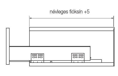 FOREST SLIM DUPLAFALÚ FIÓKOLDAL DF-A+, fehér, 450 mm