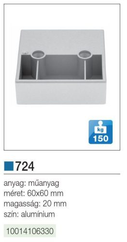 FOREST MŰANYAG DESIGN LÁB ART 724, 20 mm, 150 kg, alumínium