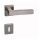CUBIC inox négyzetrozettás beltéri ajtókilincs (BB)
